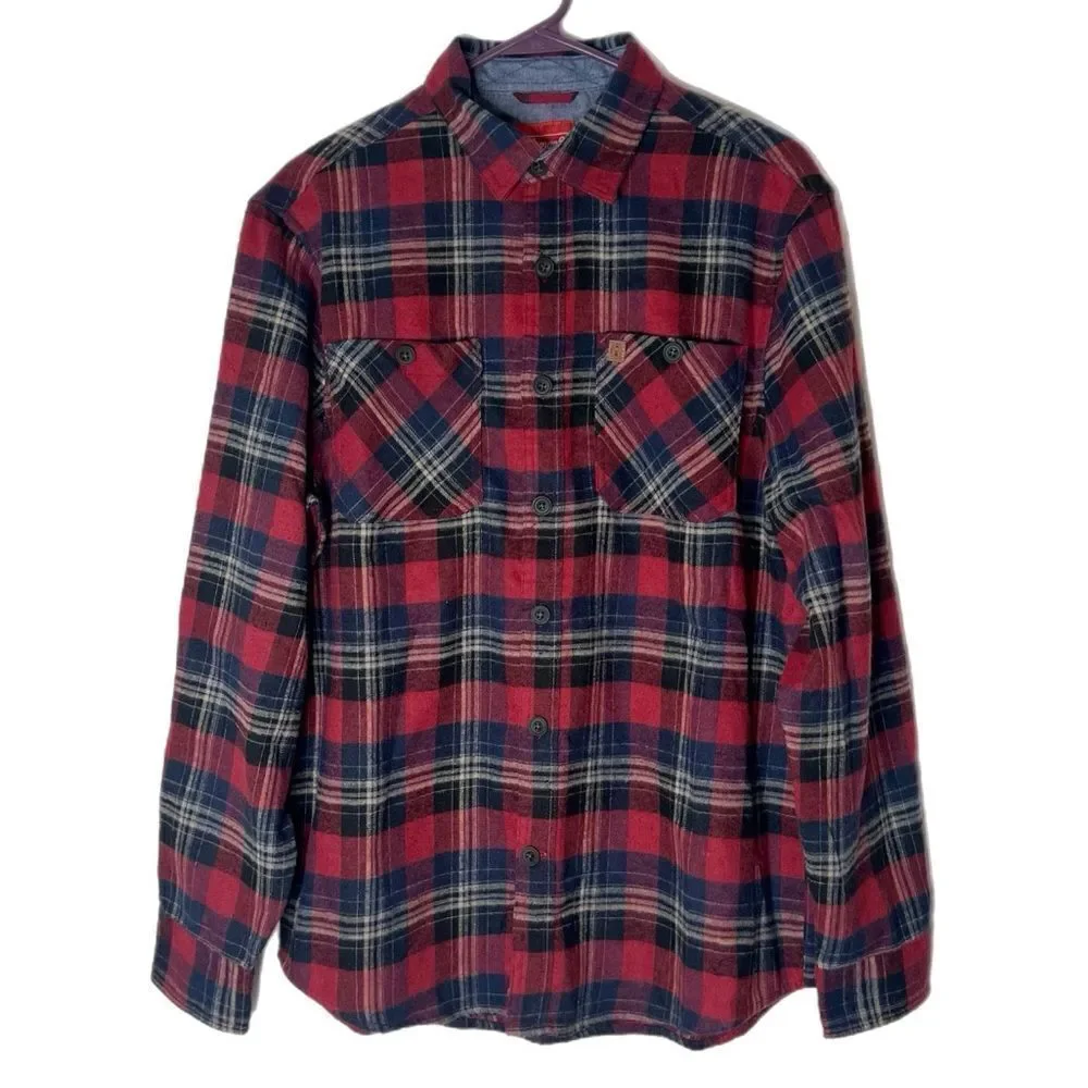 Coleman Men’s Button Down Collared Cotton Flannel Shirt NWT